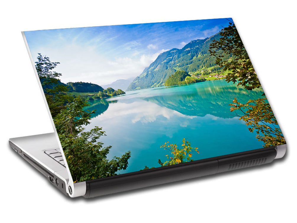 Turquoise Lake personnalisé ordinateur portable peau vinyle autocollant L573
