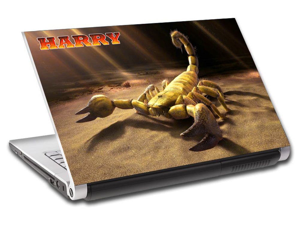 Yellow Scorpion Personnalisée LAPTOP Skin Vinyl Decal L584