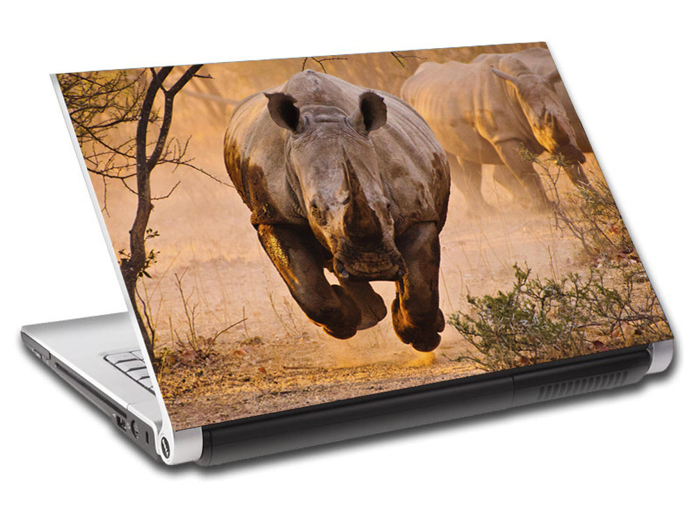 Rhinoceros Rhino Ordinateur portable personnalisé Skin Vinyl Decal L594