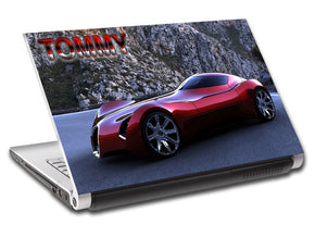 Bugatti Sports Luxury Car Personalized LAPTOP Skin Vinyl Decal L599