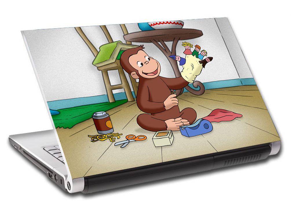 Curieux George Personnalisé LAPTOP Skin Vinyl Decal L62
