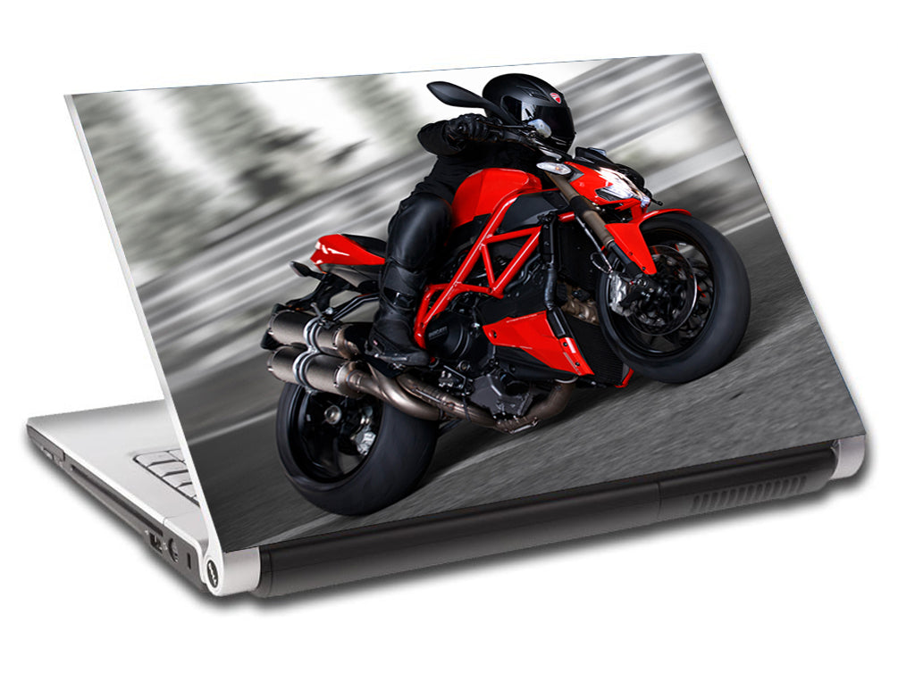Moto Ducati vélo personnalisé ordinateur portable peau vinyle autocollant L653