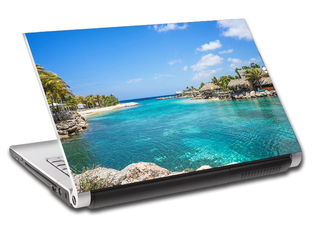 Plage Exotique Personalized LAPTOP Skin Vinyl Decal L691