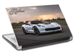Luxury Car Personalized LAPTOP Skin Vinyl Decal L711