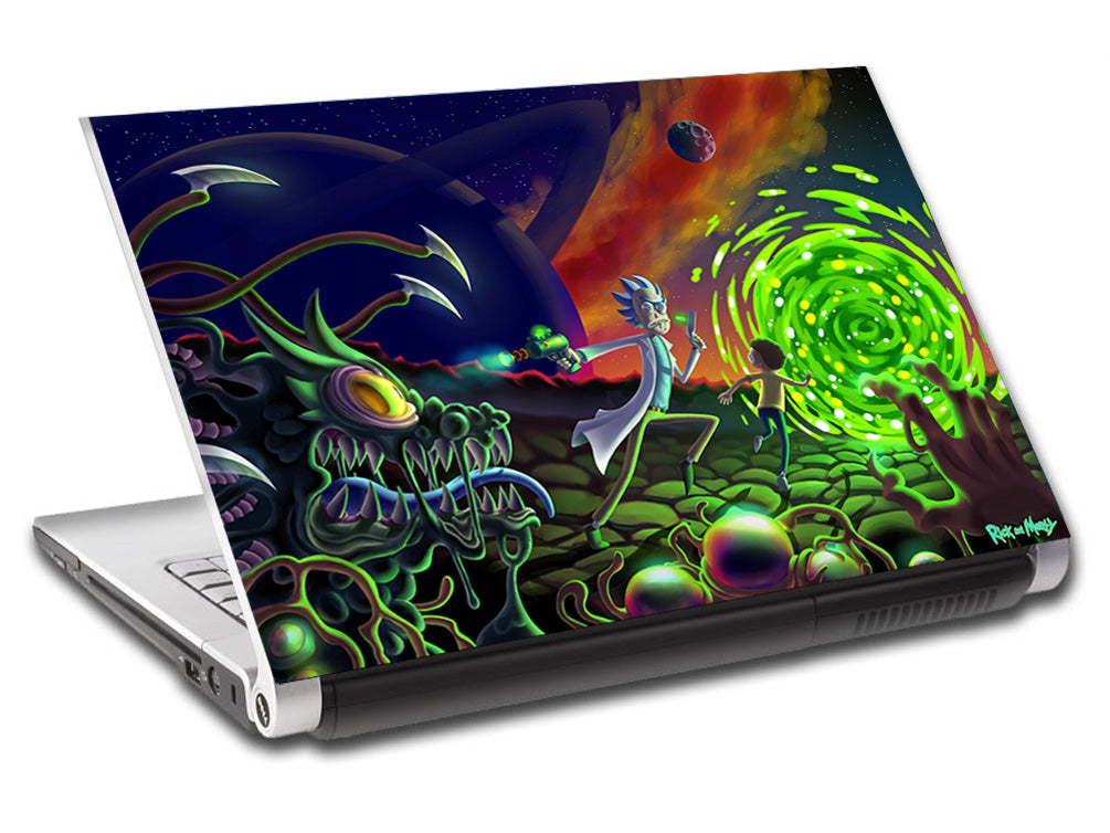 Rick & Morty personnalisé ordinateur portable peau vinyle autocollant L727