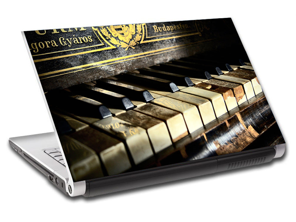 Vieux piano personnalisé laptop skin vinyl decal L739