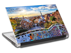 Barcelona Cityscape Skyline Ordinateur portable personnalisé Skin Vinyl Decal L796