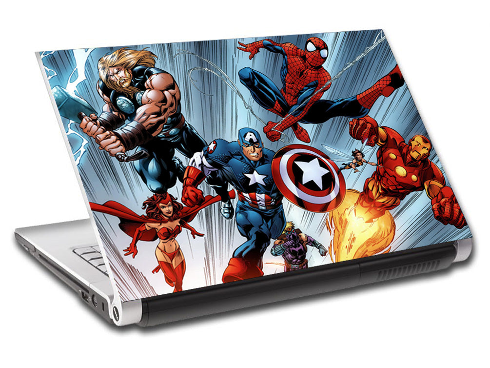 Captain Marvel Super Heroes Personnalisé LAPTOP Skin Vinyl Decal L87