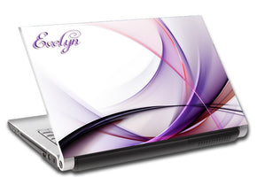 Abstract Waves Personalized LAPTOP Skin Vinyl Decal L88