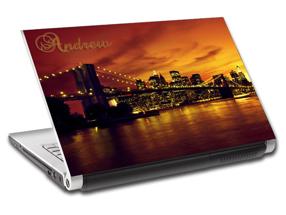 Pont Sunset Personnalisée LAPTOP Skin Vinyl Decal L91