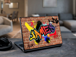 Graffiti Wall Personalized LAPTOP Skin Vinyl Decal L921