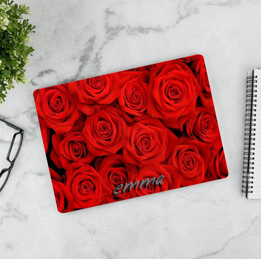 Red Roses Personnalisée LAPTOP Skin Vinyl Decal L925