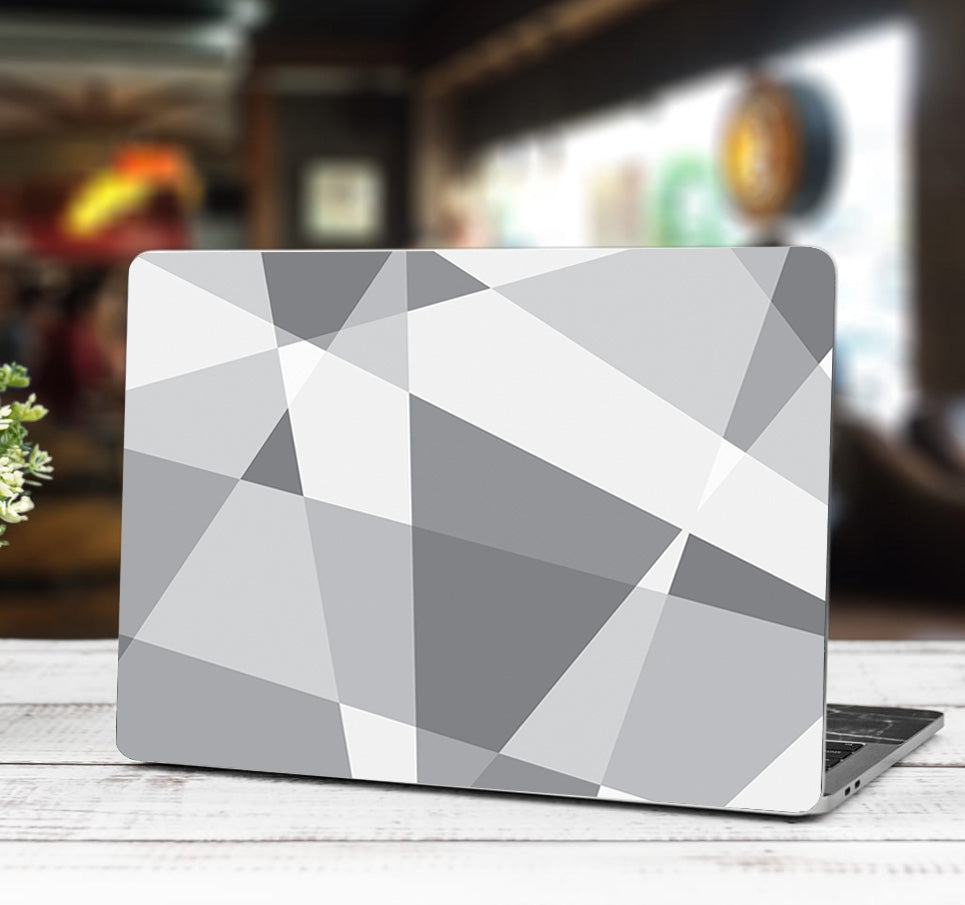 TRIANGLE GRIS Ordinateur portable personnalisé Skin Vinyl Decal L937