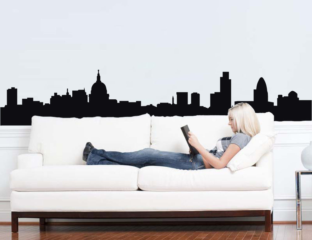 London Skyline Wall Sticker Decal Stencil Silhouette ST94