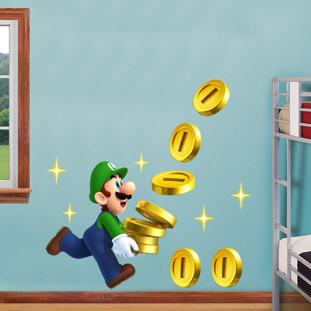 Luigi Super Mario Bros Wall Sticker Decal 019