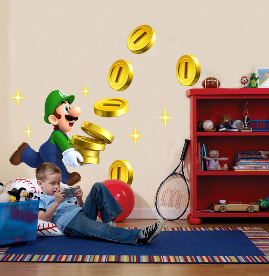 Luigi Super Mario Bros Wall Sticker Decal 019