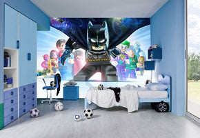 LEGO BATMAN Woven Self-Adhesive Removable Wallpaper Modern Mural M116