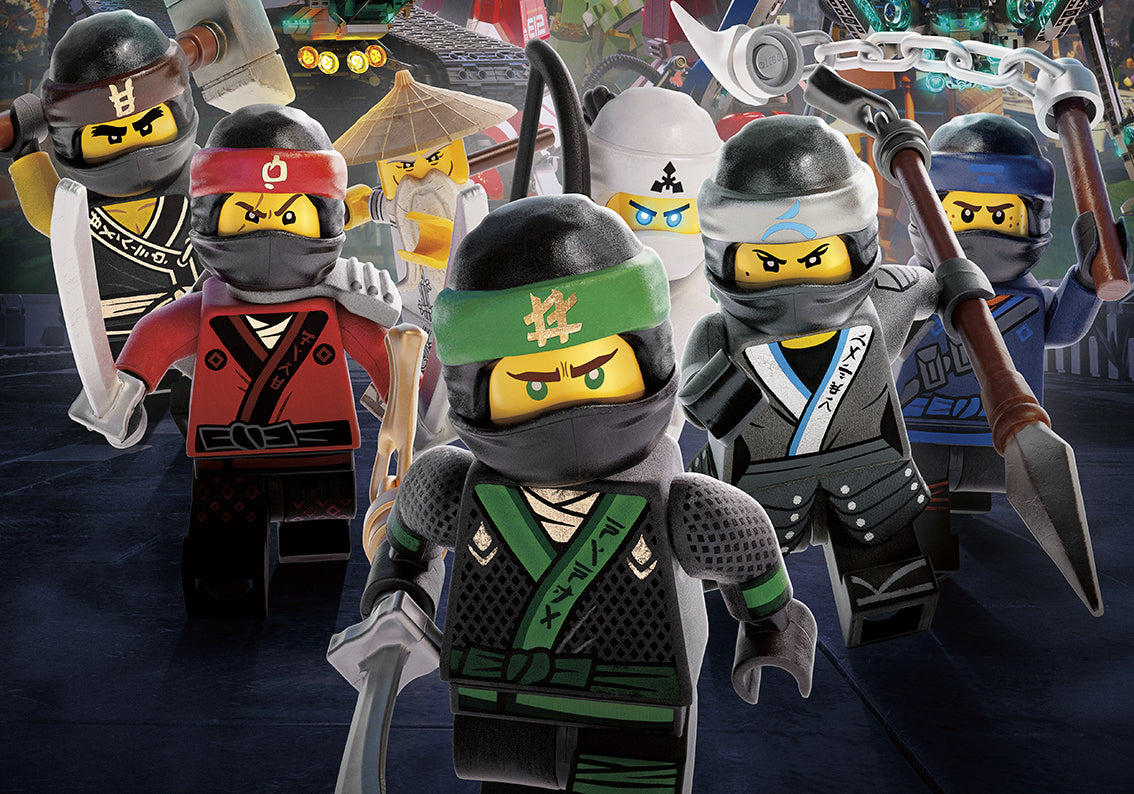 NINJAGO Lego Tissé auto-adhésif papier peint amovible Moderne Mural M118