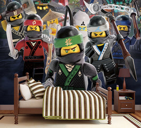 NINJAGO Lego Woven Self-Adhesive Removable Wallpaper Modern Mural M118