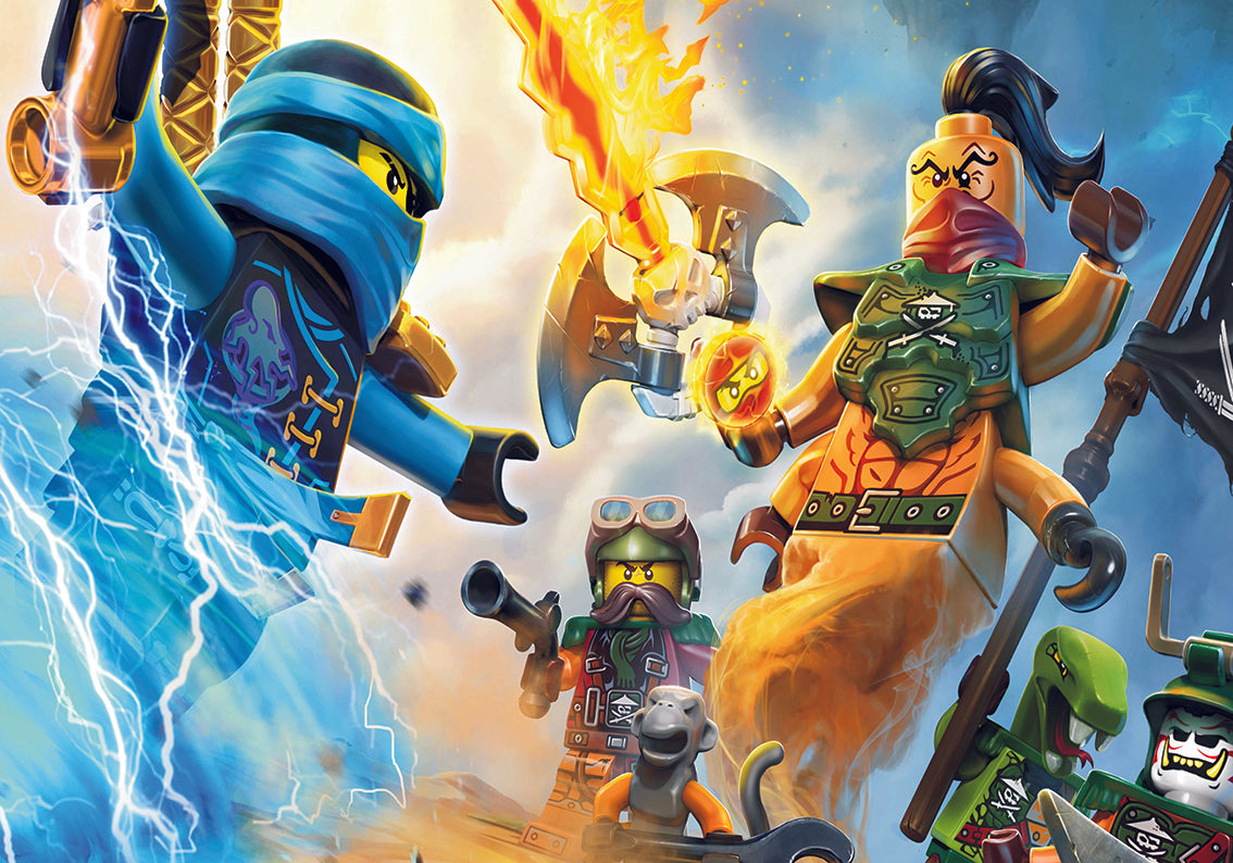 NINJAGO Lego Woven Self-Adhesive Removable Wallpaper Modern Mural M143