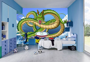 SHENRON Dragon Ball Z Woven Self-Adhesive Removable Wallpaper Modern Mural M152