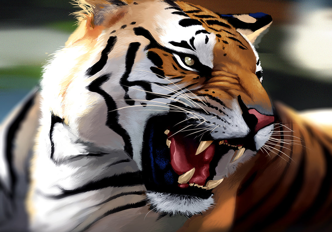 Tiger Woven Self-Adhesive Fond d’écran amovible Mural Moderne M191