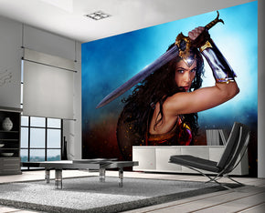 Super Heroes Woven Self-Adhesive Removable Wallpaper Modern Mural M207