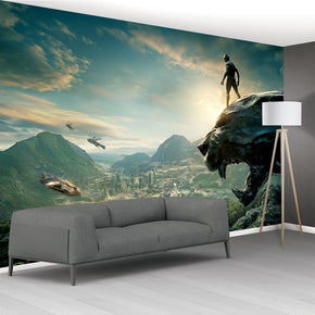 Super Heroes Woven Self-Adhesive Removable Wallpaper Modern Mural M212