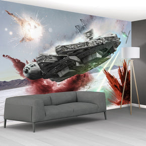 Millennium Falcon Star Wars Self-Adhesive Removable Wallpaper Modern Mural M256