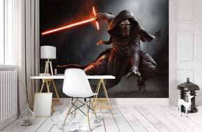 Star Wars Kylo Ren Woven Self-Adhesive Removable Wallpaper Modern Mural M238