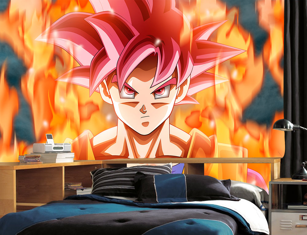 Dragon Ball Z Woven Self-Adhesive Removable Wallpaper Modern Mural M23
