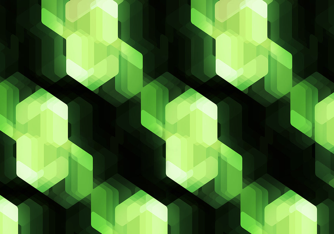 Crystal Lights Green Woven Self-Adhesive Removable Wallpaper Modern Mural M51