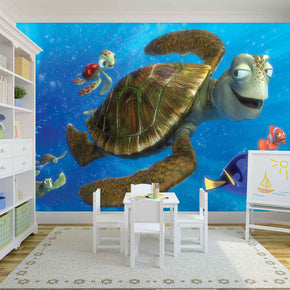 Fish Woven Self-Adhesive Removable Wallpaper Modern Mural M88