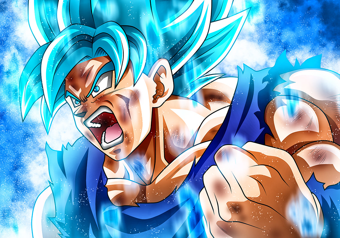 SON GOKU Dragon Ball Z Woven Self-Adhesive Removable Wallpaper Modern Mural M95