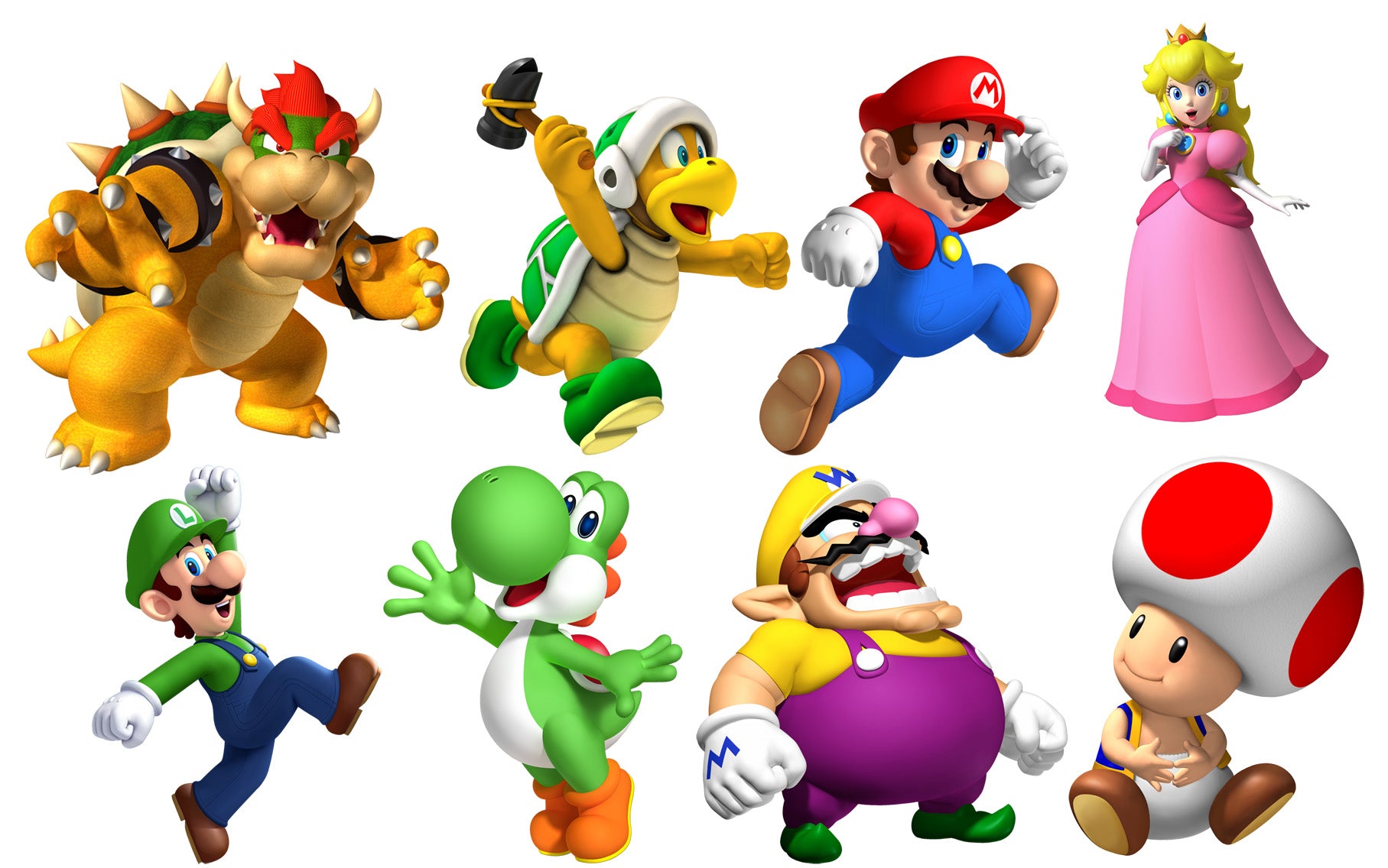 Super Mario Bros Characters Wall Sticker Decal 030