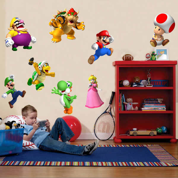 Super Mario Bros Characters Wall Sticker Decal 030