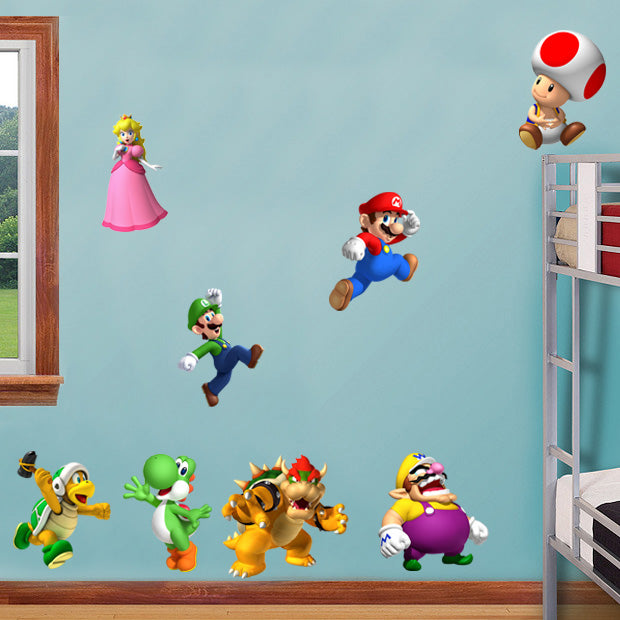 Super Mario Bros Characters Wall Sticker Decal 030