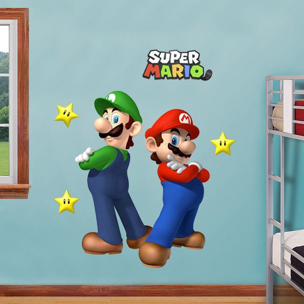 Super Mario Bros Characters Wall Sticker Decal 001