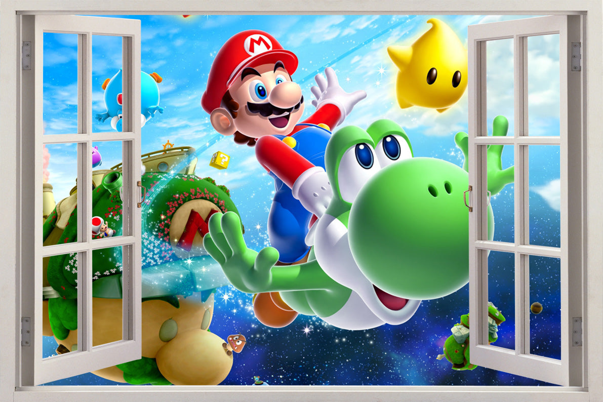 Personnages de jeu vidéo 3D Window Wall Sticker Décalque 033