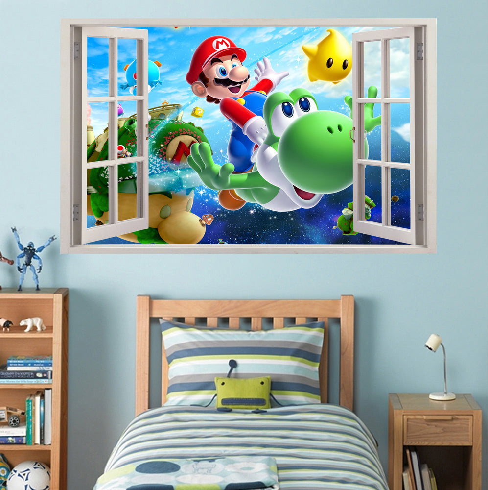 Personnages de jeu vidéo 3D Window Wall Sticker Décalque 033