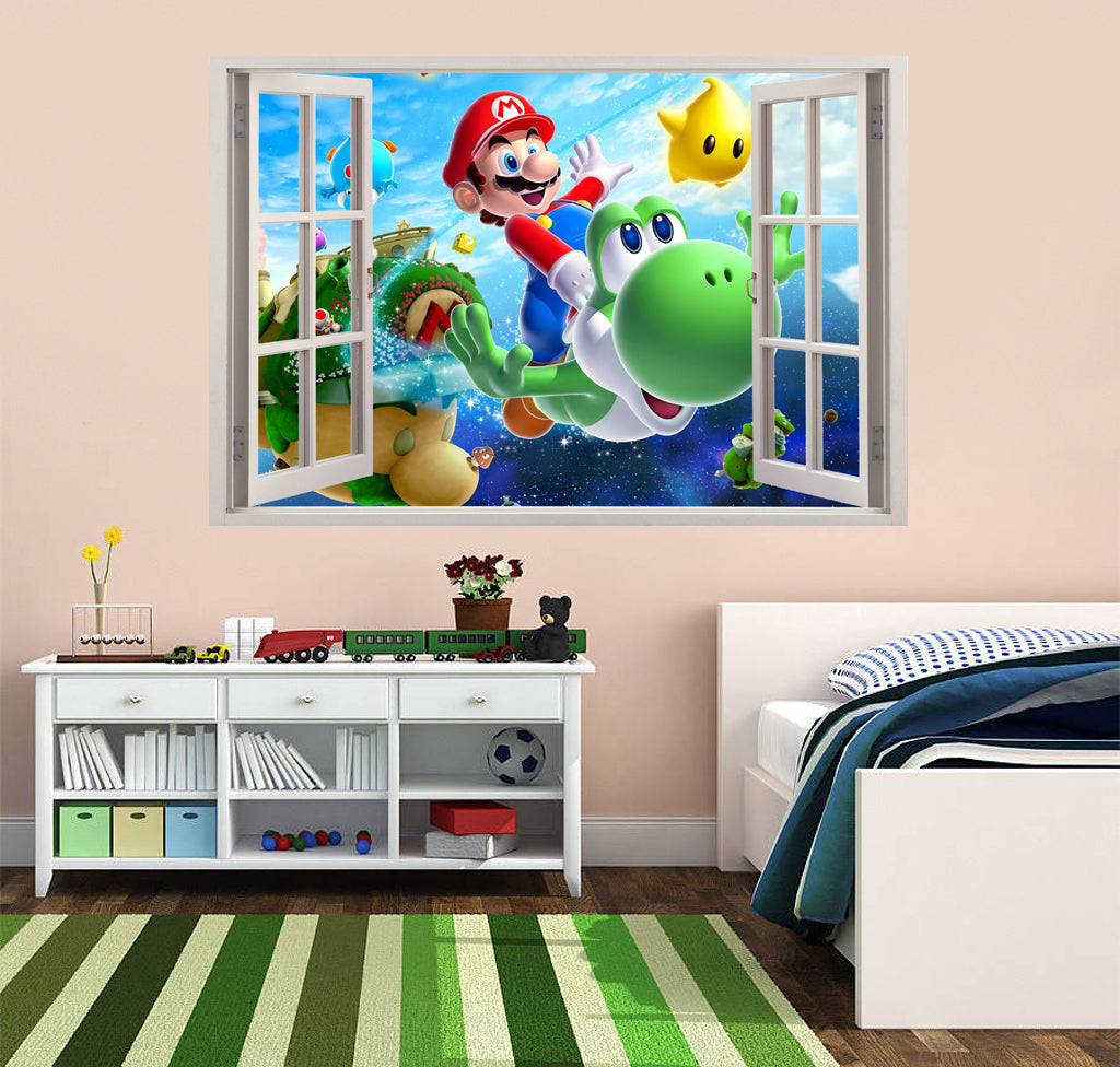 Personnages de jeu vidéo 3D Window Wall Sticker Décalque 033
