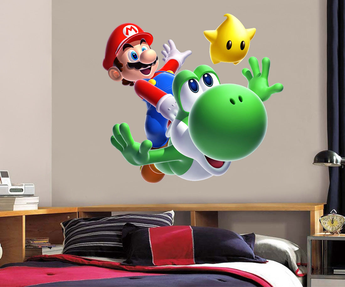 Yoshi Super Mario Bros Wall Sticker Decal 037