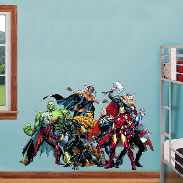 Super Hero Movie Characters Wall Sticker Autocollant Décalque C446