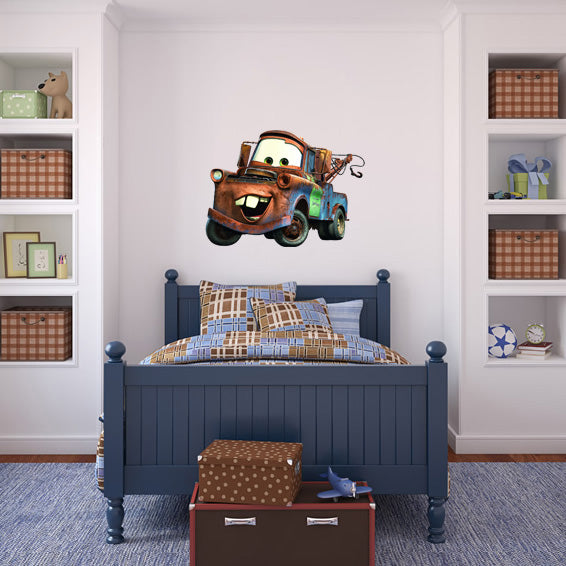 Tow Mater Disney Cars film autocollant mural autocollant C135