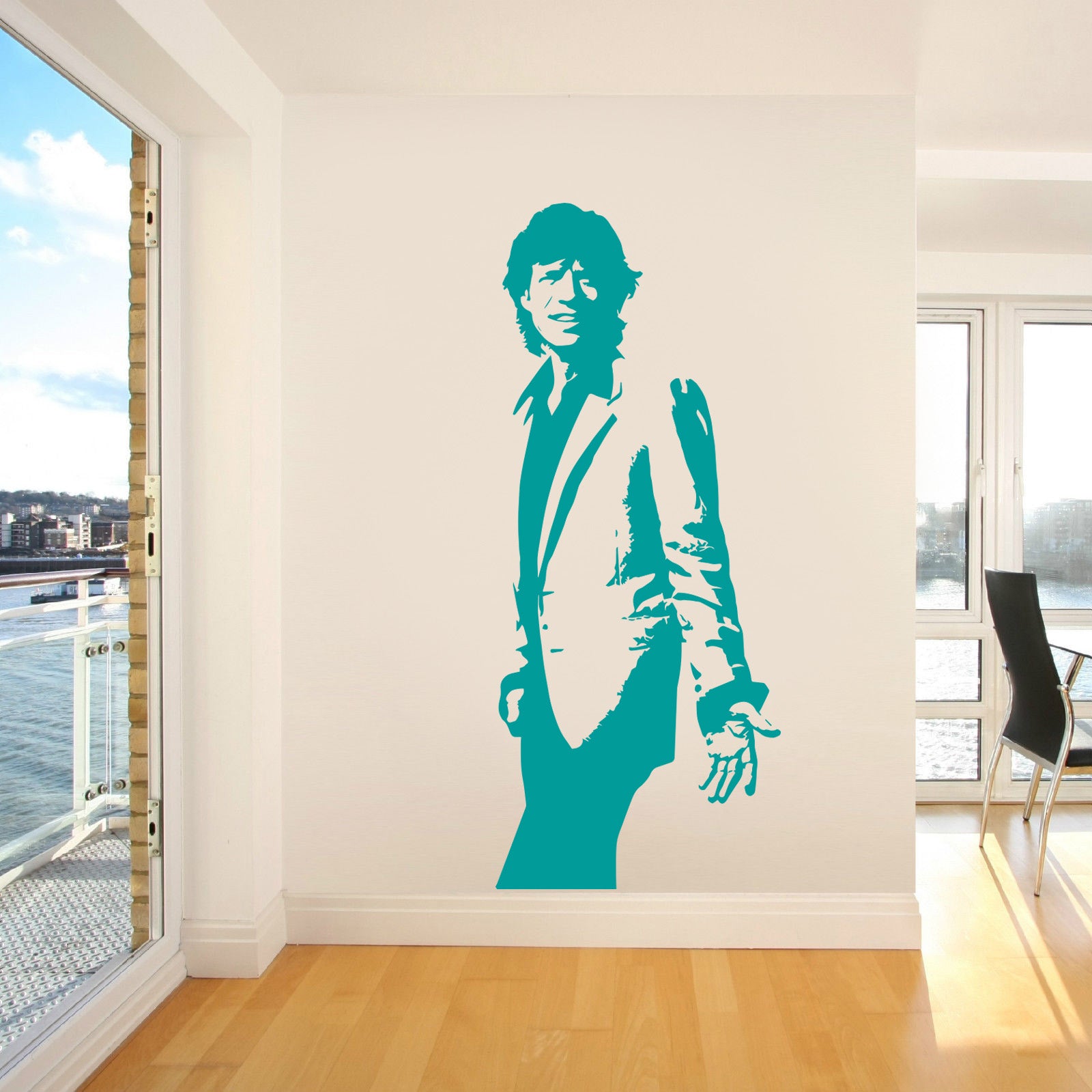Rock Singer Wall Sticker Decal Stencil Silhouette ST133