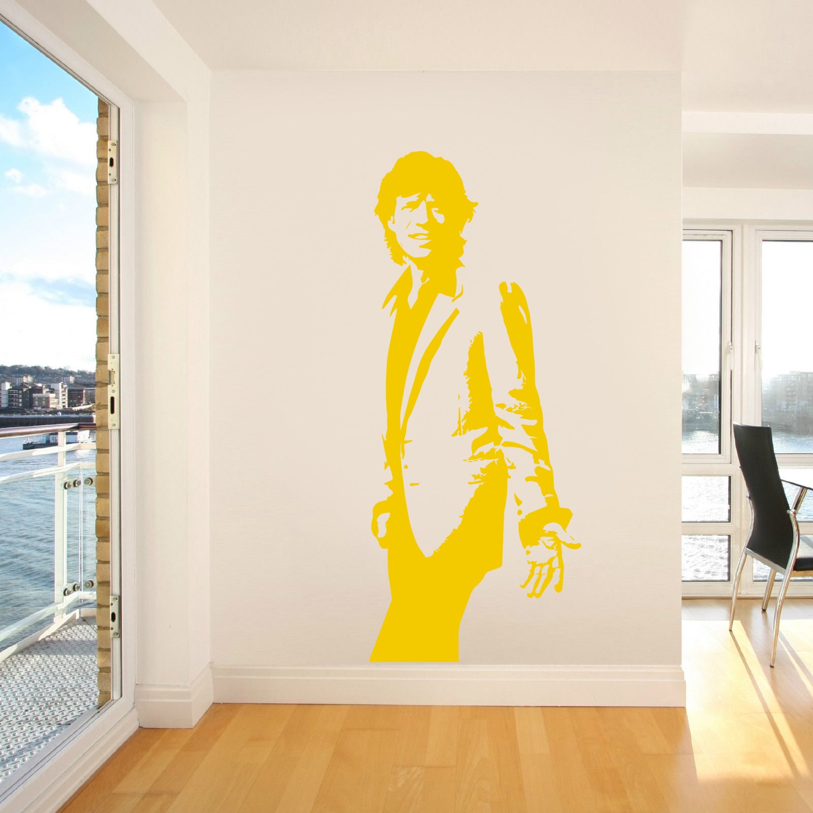 Rock Singer Wall Sticker Decal Stencil Silhouette ST133