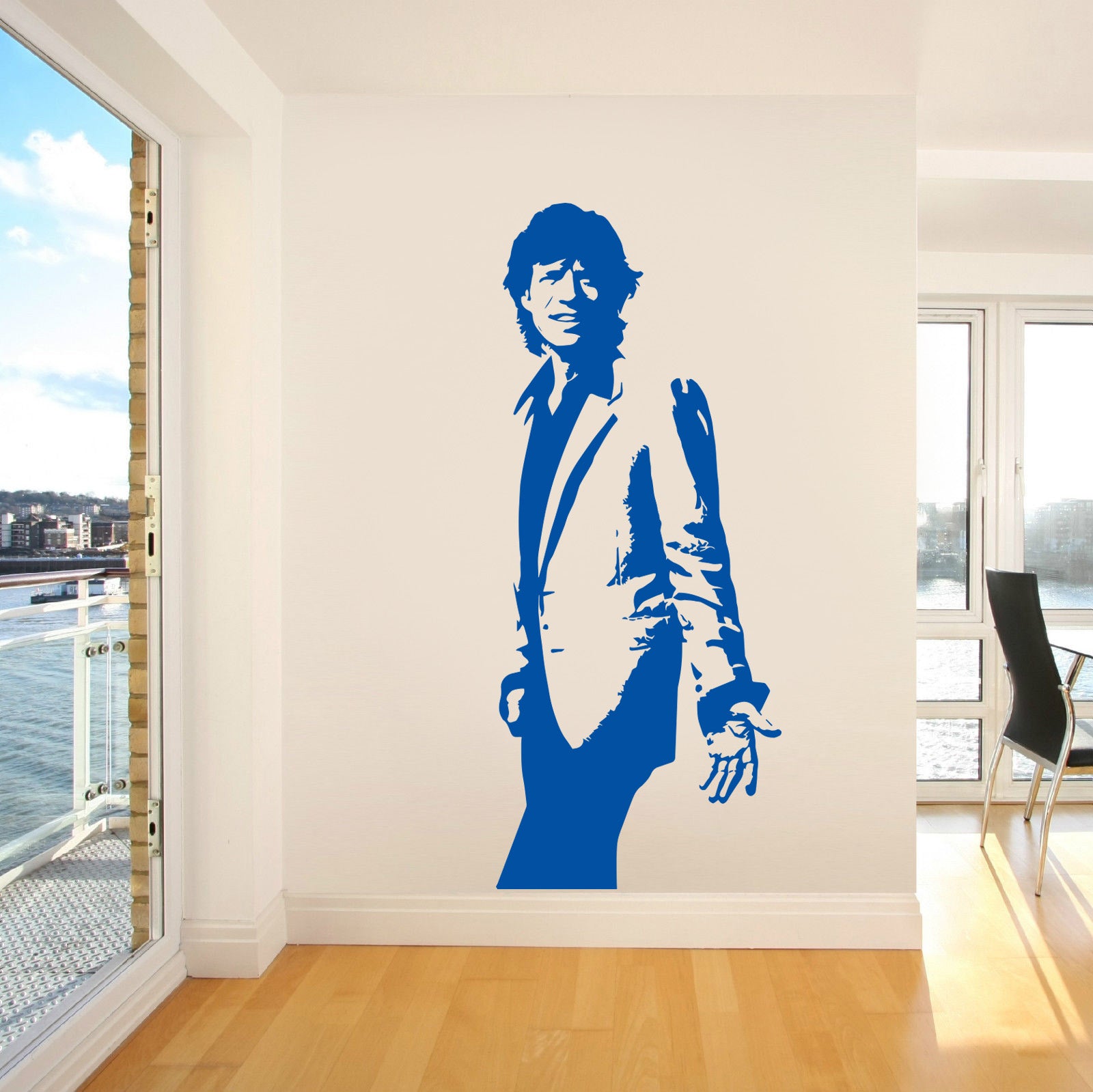 Rock Singer Wall Sticker Decal Stencil Silhouette ST133