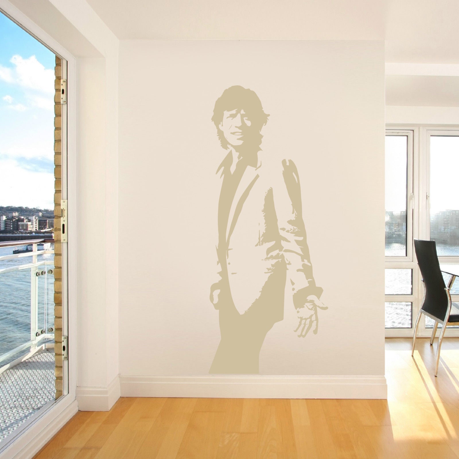 Rock Singer Wall Sticker Decal Stencil Silhouette ST133