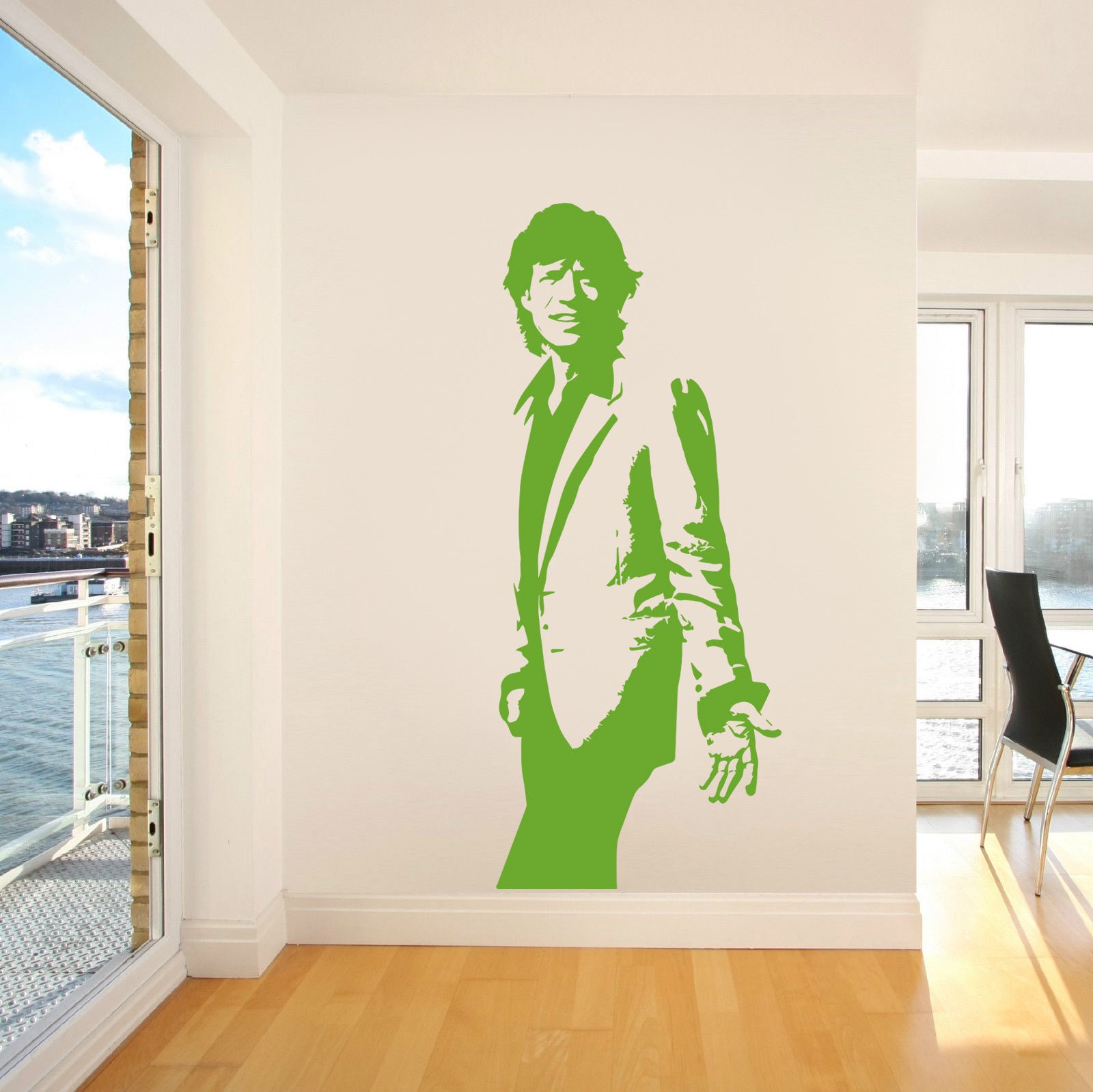 Rock Singer Wall Sticker Decal Stencil Silhouette ST133