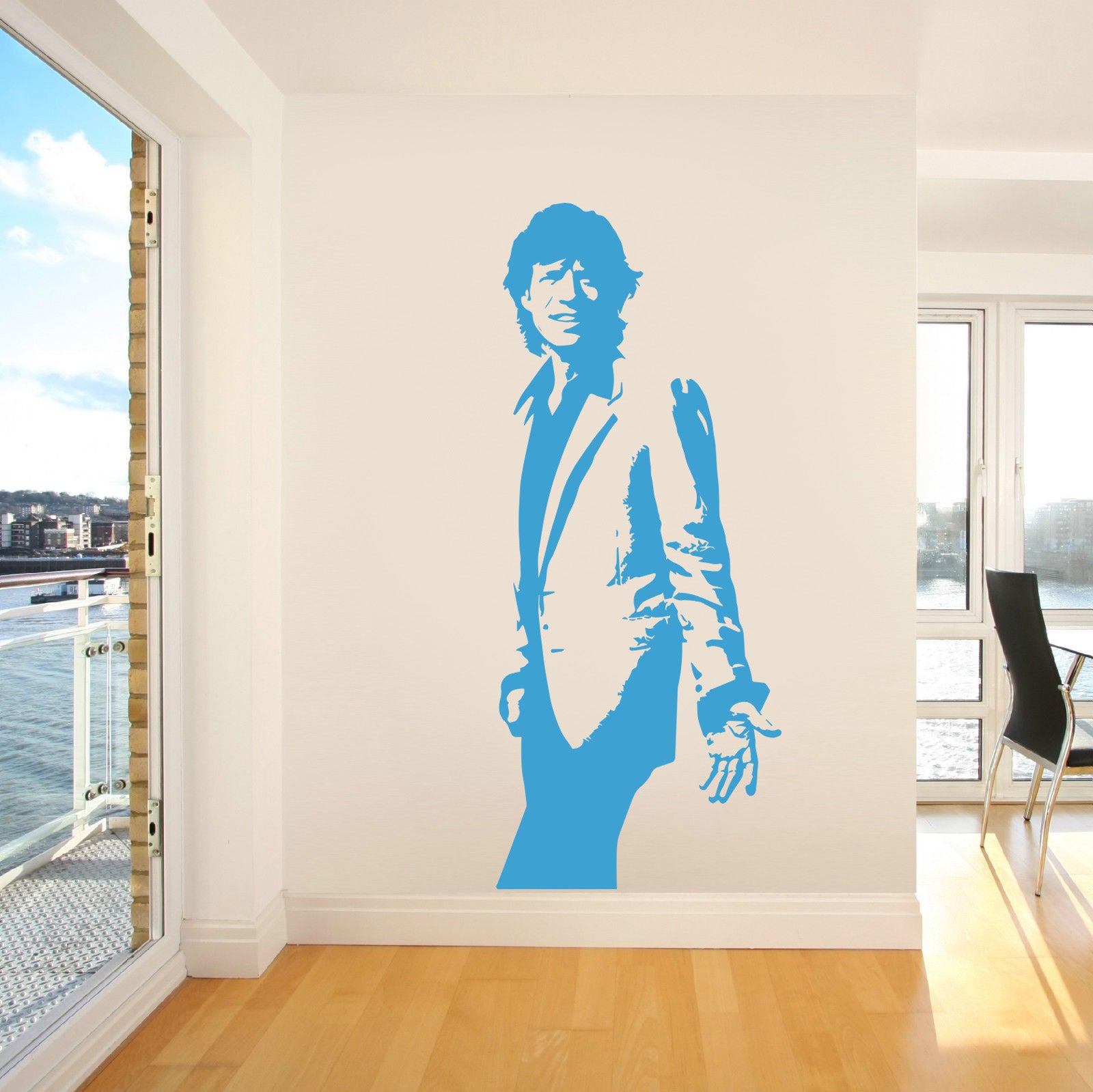 Rock Singer Wall Sticker Decal Stencil Silhouette ST133